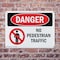 Signmission No Pedestrian Traffic Danger Sign, Plastic, 10in W x 7in L, 2PK OS-2PACK-DS-P-710-L-1468 - alternate 8